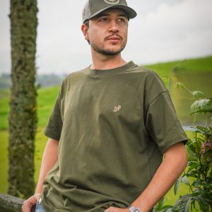 Camisetas Oversized Hombre Verde